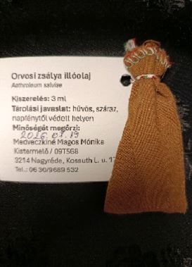 Orvosi zsálya illóolaj (Aethroleum salviae)