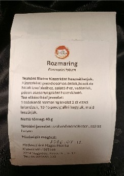 Rozmaring (Rosmarini folium)